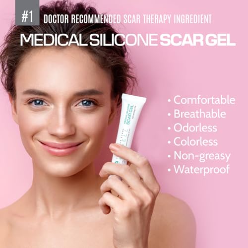 Scar Cream for Keloid Bump Removal: Professional Silicone Gel for Keloids, Acne Scars, Stretch Marks, C-Section & Burn Marks – Old & New Scar Care Treatment, 1 oz 30g(Pack of 1)