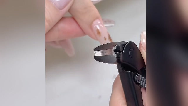 Ergonomic Curved Long Handle Nail Clippers - Pliers-Style Toenail Clippers, Easy Grip for Seniors and Thick Nails, Built-in Nail Catcher & Safety Switch (Silver) Silver