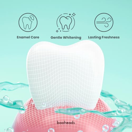 Booheads Fluoride Free Hydroxyapatite Toothpaste and Compatible Sonicare Heads Bundle