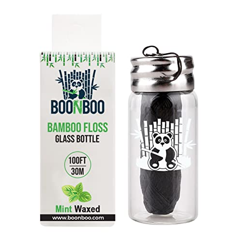 BOONBOO Dental Floss + Floss Picks + Toothpicks + Toothpaste + Charcoal Whitening Powder