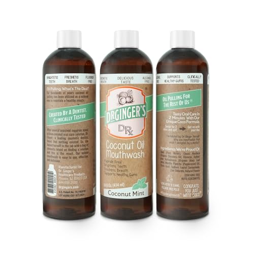 Dr. Ginger’s Coconut Oil Teeth Whitening Bundle | Rinse, Toothpaste, Gel