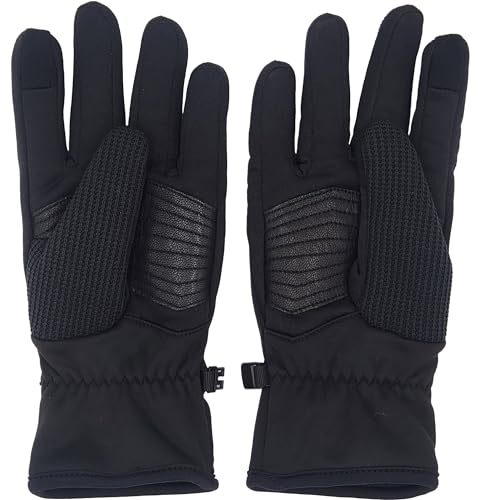 Spyder Men's Core Conduct Gloves - 3M Thinsulate, Touchscreen Compatible, Leather Palm, 360 Stretch - Black, XL