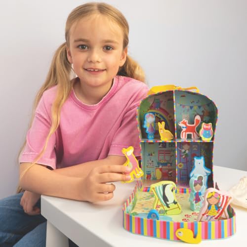 Floss & Rock 43P6364 Rainbow Fairy Play Box with Wooden Pieces