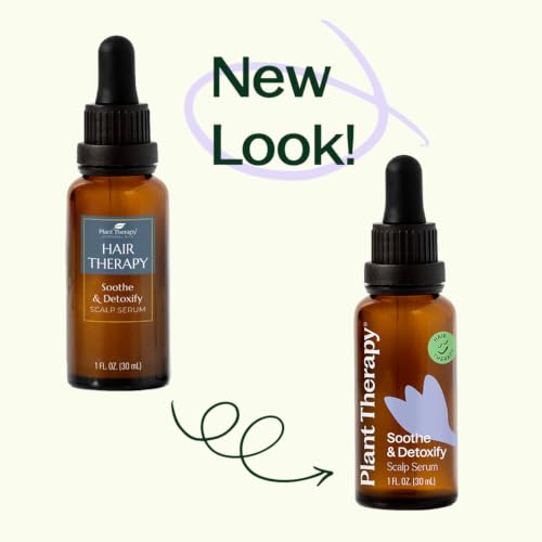 Plant Therapy Soothe & Detoxify Scalp Serum 1 oz, Scalp Care with Hyaluronic Acid & Essential Oils for Buildup Removal, Oil Balance & Scalp Circulation