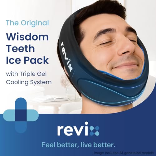 REVIX 30-Min Wisdom Teeth Ice Pack Head Wrap with 3-Layer Gel Cooling