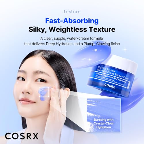 COSRX The Blue Copper Peptide Bakuchiol Cream, Korean Anti-Aging, 1.76 oz