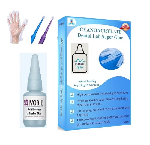Super Glue Adhesive Instant Bonding Cyanoacrylate Acrylic - Dental Laboratory Tools (Premium Gel 1oz) Premium Gel 1oz