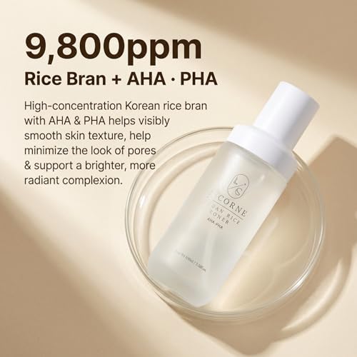 Licorne Vegan Rice Toner Korean Face Toner with Rice Water, Hydrating Milky Toner, K-Beauty Skincare for Smooth, Radiant-Looking Skin, 100ml 3.38 Fl Oz