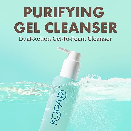 Kopari Marine Clean Purifying Gel Cleanser, Infused with Amino Acids & Vitamin B5, Dual-Action Gel-to-Foam Cleanser, Gentle and Nourishing, 5 oz | New Look, Same Formula, Product Packaging May Vary 5.1 Ounce (Pack of 1) No Color