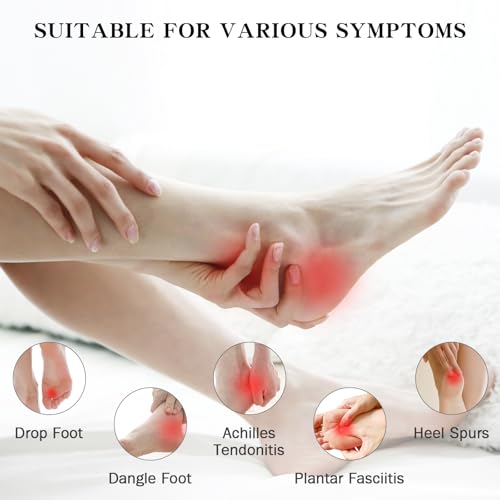 Upgraded Plantar Fasciitis Night Splint,Plantar Fasciitis Relief Black Plus 1