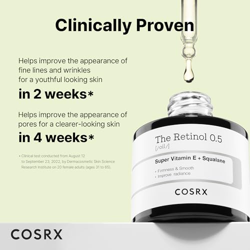 COSRX Retinol 0.5 Oil, Anti-Aging Serum, Fine Lines & Firmness(0.67 fl.oz)