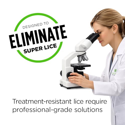 Lice Treatment Kit by Lice Clinics-Guaranteed Cure for Super Lice-Safe, Non-Toxic (Complete Kit with 5.25oz Shampoo, Metal Comb & More)