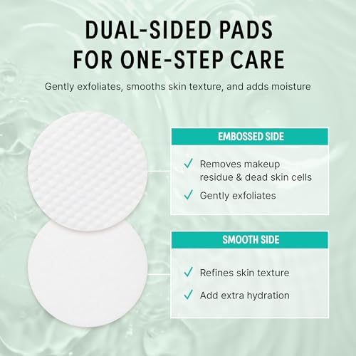 KISS NEW YORK Clear Refine Pore Toner Pads, Dual-Textured Facial Pore Pad Gently Exfoliates & Deeply Hydrates with AHA BHA Panthenol & Allantoin, Korean Skincare Soothes Sensitive Skin, 70 Count