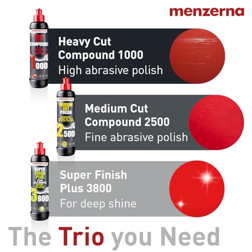 menzerna Polishing Set 8 oz I HCC1000, MCC2500 I 3800 I 3-Step System Polishing Set 8oz