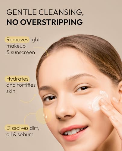 De:maf All Day Glow Milk Cleanser, Face Wash for Sensitive Skin 10.14 fl oz