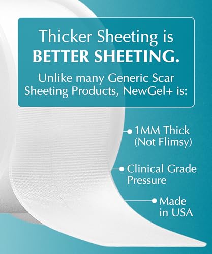 NewGel+ Medical-Grade Silicone Scar Tape Roll, 1.5" x 48" by MyNewGel 48" Roll