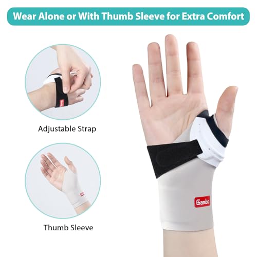 CMC Thumb Brace for Osteoarthritis Tendonitis Relief (Left Hand, Small) Left Hand