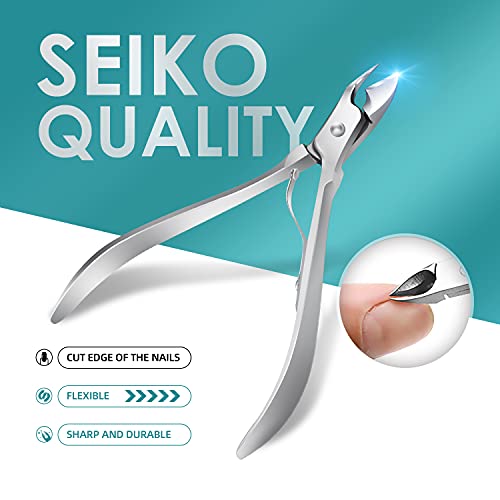 WOAMA Manicure Set 30 In 1 Nail Clipper Set Nail Kit For Women Men Stainless Steel Manicure Kit Professional with Travel Case 30 piece set Silver