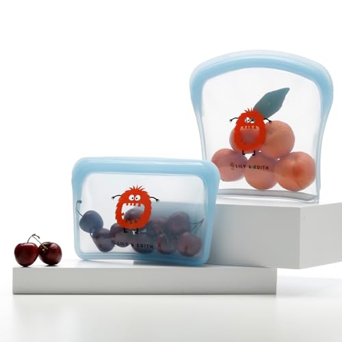 Lily and Edith Plant Based Floss Pick with Silicone Bag Set