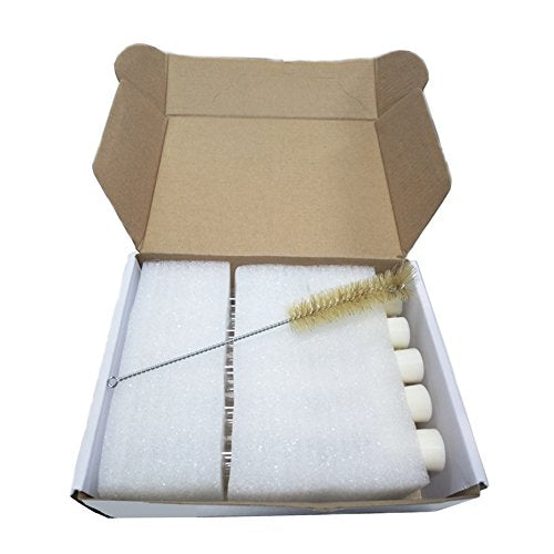 10-Pack Glass Test Tubes with Rubber Stoppers 150mm x 20mm
