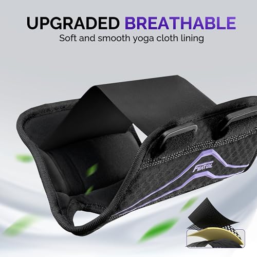 FEATOL Wrist Brace with Ergonomic Wrist Splint Right Hand, Breathable Hand Support for Women and Men, Pain Relief for Carpal Tunnel, Tendonitis & Daily Work, Medium Black Purple