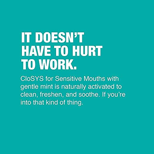 CloSYS Healthy Gums Oral Rinse Mouthwash - 32 Fl Oz & Sensitive Mouthwash, 32 Ounce, Gentle Mint, Alcohol Free, Dye Free, pH Balanced 32 Fl Oz (Pack of 2)