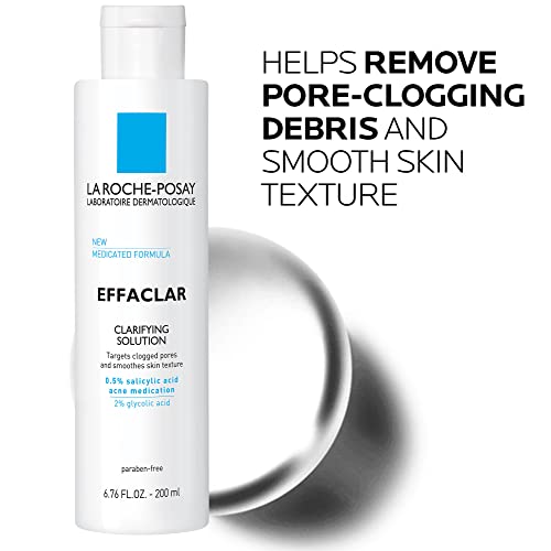 La Roche-Posay Effaclar Clarifying Solution Salicylic Acid Toner, 6.7oz