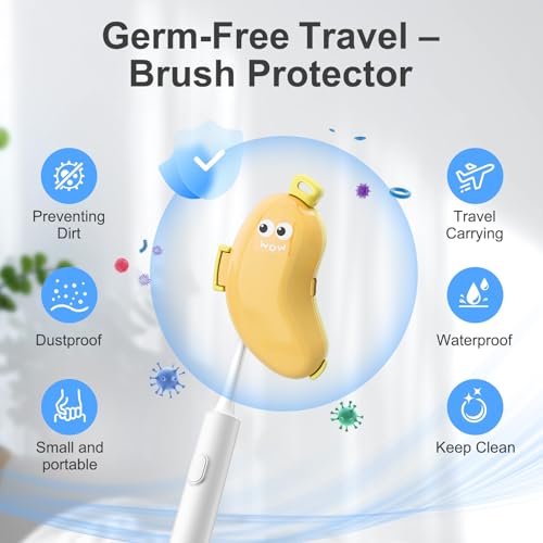 Toothbrush Case Kit Portable Folding Tooth Brush Holder; Toothbrush Case for Travel- Travel Toothpaste Cap Container