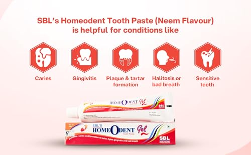 SBL Homeodent Tooth Paste Red Gel (100g) Formulated with Natural No Side Effect