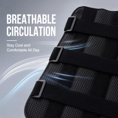 Elbow Brace Splint for Cubital Tunnel Syndrome, Adjustable Elbow Support for Fracture Recovery, Tennis Arm Stabilizer, Night Sleep Relief for Arthritis & Tendonitis Pain (Black)