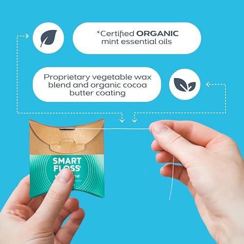 DrTung's Smart Floss, Mint Natural Expanding Dental Floss - Pack of 6 90 Foot (Pack of 6)