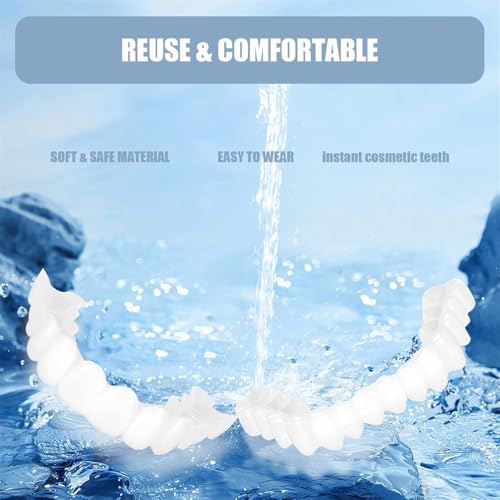 Quick Smile Fix - 2 Complete Kits, Universal Fit. Fix Gaps, Restore Confidence. Natural Look, All-Day Comfort & Secure Hold Teeth Whitening Kits (White, 2 Count (Pack of 2)) White 2 Count (Pack of 2)