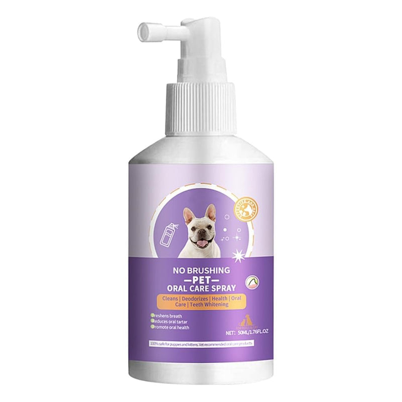 2 pcs Pet Oral Spray for Dogs and Cats, Pets Dental Care Bad Breath Treatment, Dog and Cat Natural Breath Freshener