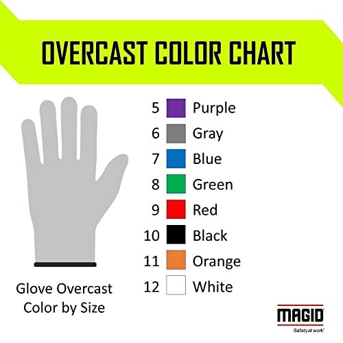 MAGID D-ROC ANSI A5 Heat-Resistant Silicone Coated Work Gloves, 1 Pair, Size 6/XS (GPD487)