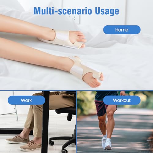 Bunion Corrector for Women Big Toe & Men – Adjustable Bunion Splint with Gel Pad for Bunion Relief – One Size Fits Most, 1 Pair