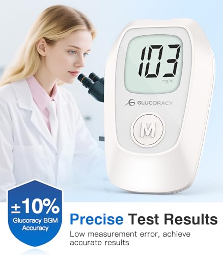 Glucoracy G-425 Blood Glucose Monitoring System, 100 Test Strips 100 Pack