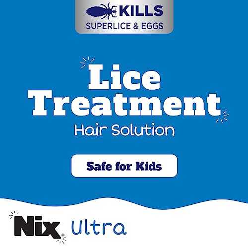 Nix Ultra Hair Treatment Solution & Shampoo Kit with Combs, 3.4 fl oz & 4 Fl Oz