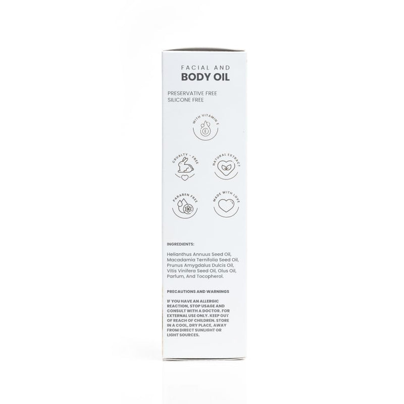 ANYELUZ Face and Body Oil with vitamin E, Luxury Anti-Aging & Stretch mark prevention formula, Deep hydration for face and body, All skin types, Óleo Facial Antiedad con Vitamina E