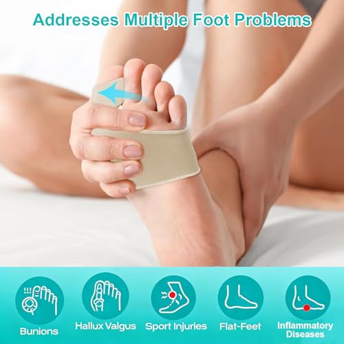 2 Pairs Bunion Corrector Relief Sleeve,Big Toe Straightener with Gel Pads,Orthopedic Hallux Valgus Brace for Toe Alignment,Pain Relief Cushion for Daily Wea(Grey,S)