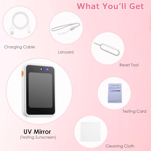 Vanexiss UV Camera for Sunscreen Test UV Mirror Sunscreen Camera 2.8inch