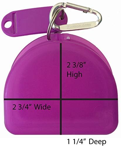 Purple Lacrosse Mouthguard Case Mouth Guard Retainer Case - Lacrosse Chick Purple - BeesActive Australia