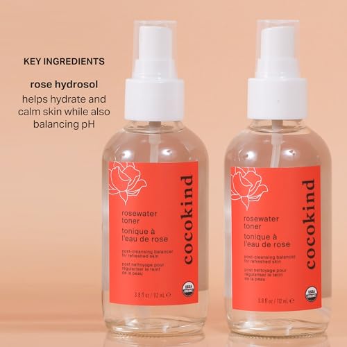 Cocokind Rosewater Facial Toner, 4 Fl Oz 4 Fl Oz (Pack of 1)