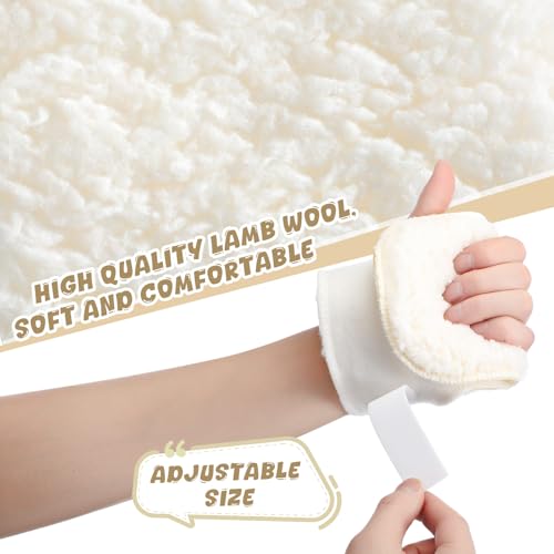 Nuanchu 4 Pcs Left Hand Palm Protectors Finger Contracture Guard Cushion