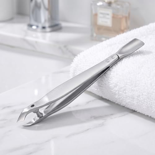 Cuticle Trimmer and Pusher 2-in-1 with PU Leather Case