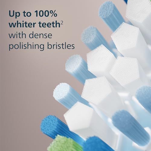 Philips Sonicare C3 Two-in-One - Genuine Replacement Electric Toothbrush Heads, Black, 2 Pack, HX9042/95 1 Count (Pack of 2)