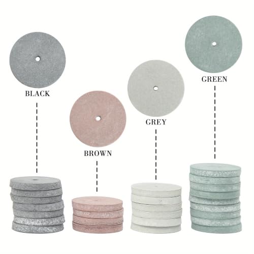 Dental Rubber Polishing Wheels for Jewelry,Lab Rotary Tool Brown 100 Pcs