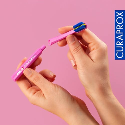 Curaprox Ortho Travel Set, Pink, Set with CS 5460 Ortho, Toothpaste, IDB