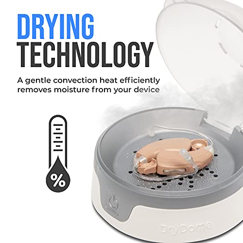 DryDome by Dry & Store | Compact Dryer Using Convection | Hearing Aid Dehumidifier