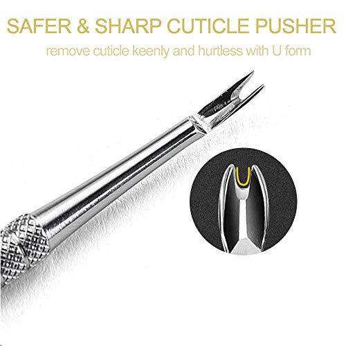 Manicure Tools Pedicure Tools-Multi-Function Double End Nail Lifter, Ingrown Toenail Tool, Callus Remover and Trimmer Cutters Nail Tools with 100% Stainless Steel with Non-Slip Handle 3 Count