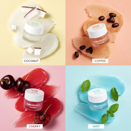 ANRCOLLECT 4-Pack Lip Scrub and Lip Mask Set
